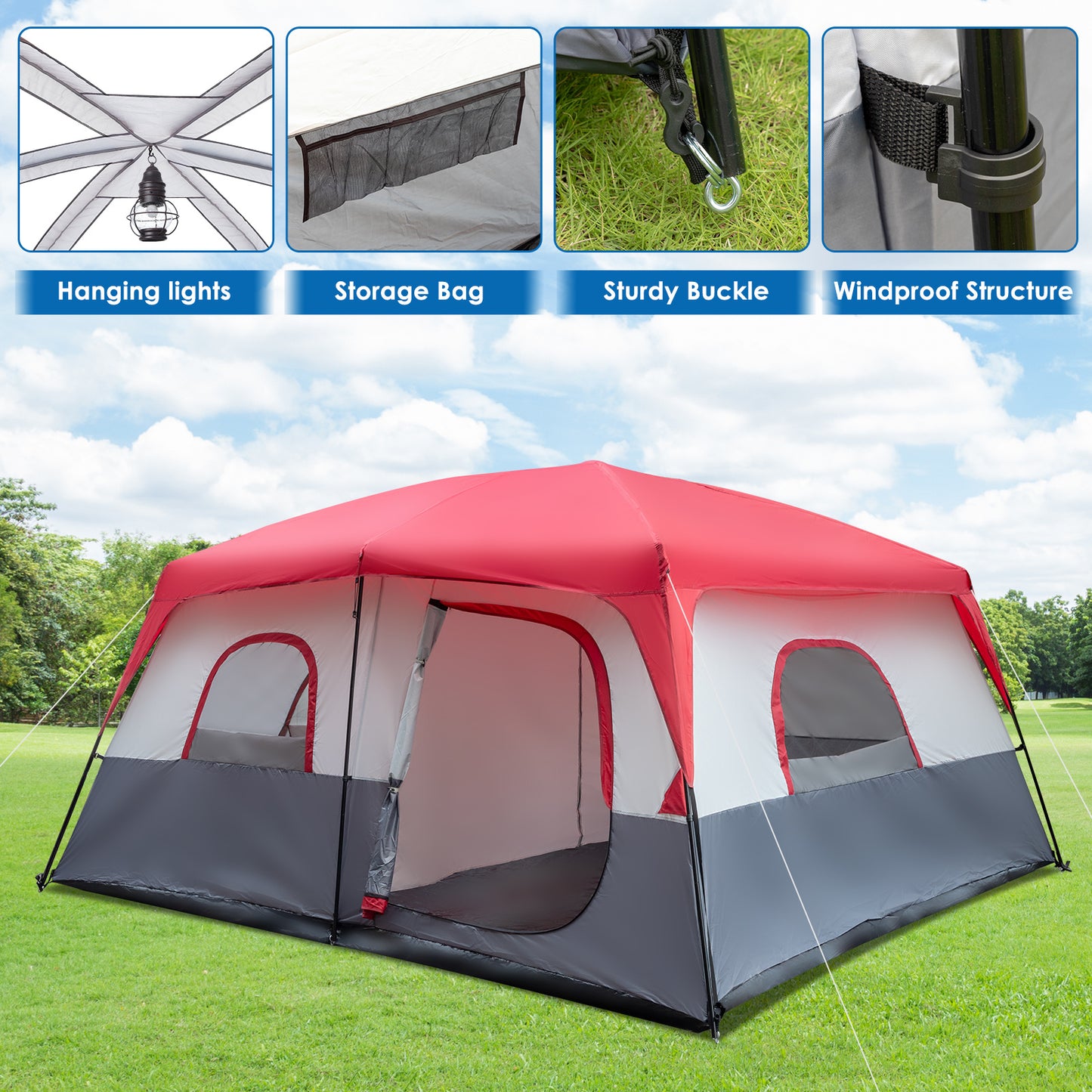 14 Person Capacity Camping Tent