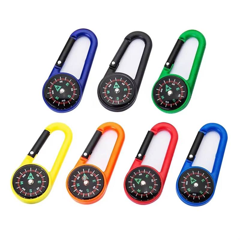 Mini Lightweight Compass Portable Carabiner Keychain