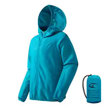 LNGXO Men's Women's Waterproof Hiking Jacket Quick Dry Sun Protection Windbreaker Camping Hunting Climbing Outdoor Rain Coat