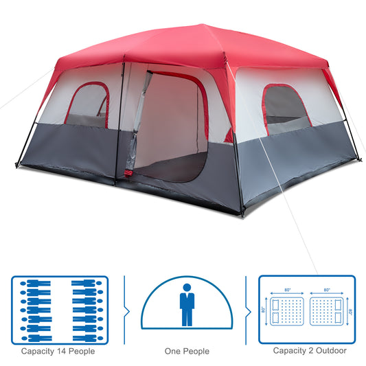 14 Person Capacity Camping Tent